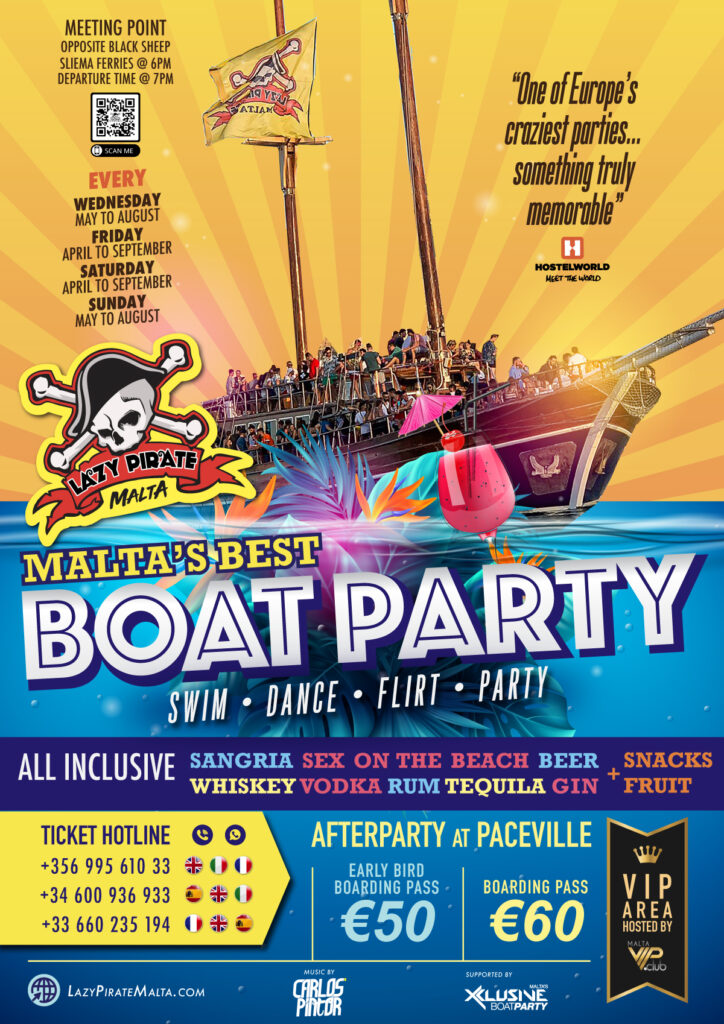 Boat party flyer